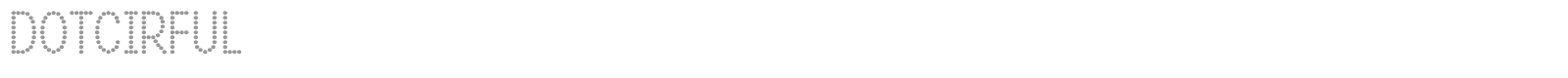 Dotcirful font preview